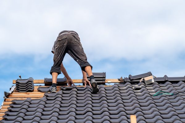 bungalow roof building from ceramic roofing by an expert.
